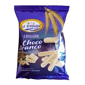 Biscoito La Uruguaya Grissani de Chocolate Branco GRISSINI LA URUGUAYA CHOCO BRANCO