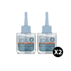 Kit Reparador De Pontas Amend Gold Black 2x30ml