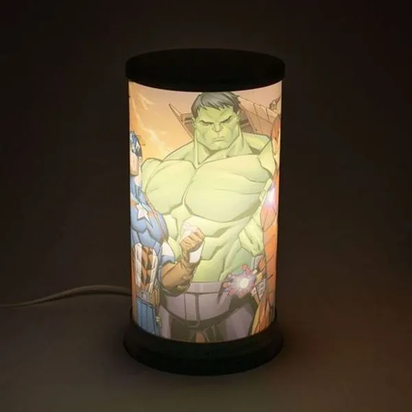 Luminária De Mesa Hug Marvel Super Heróis