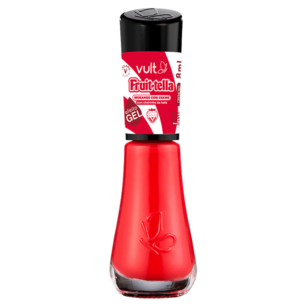 Esmalte Gel Cremoso Vult Fruit-Tella Morango com Creme 8ml