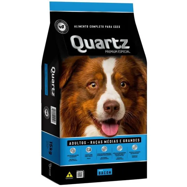 Ração Quartz Cão Adulto Premium Raça Média E Grande 15kg (MP)