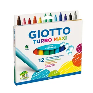 Hidrocor Giotto Turbomax Jumbo com 12 Colors