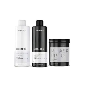 Kit Madamelis Bambarro Escova Progressiva Duo + Máscara Pro