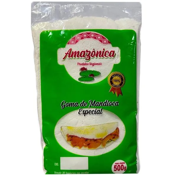 Goma De Mandioca Amazônica Tradicional 500g