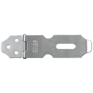 Dobradiça 300 Porta Cadeado 3.1-2 em Aço Inox com Parafusos Uso Interno e Externo Inox La Fonte Dobradiça 300 Porta Cadeado 3.1-2 Aço Inox com Parafusos Inox La Fonte