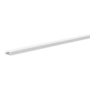 Perfil De Sobrepor Alumínio 1 Metro 17,2X6,9Mm Branco Llumm Bronzearte