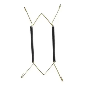 Suporte Gancho Mola Dourada Prato Decorativo Parede Pendurar Mesa 14 A 24 Cm