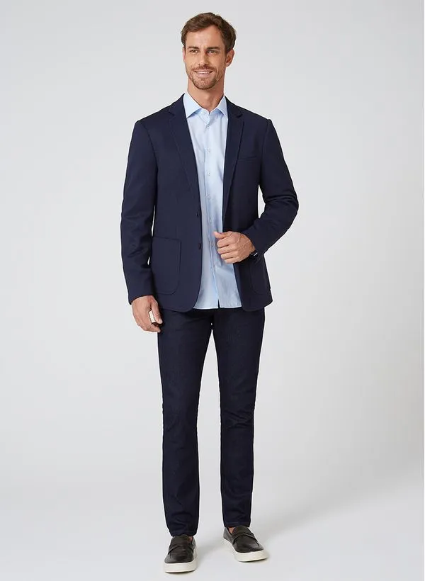 Blazer Malha Textura Dudalina Masculino 54