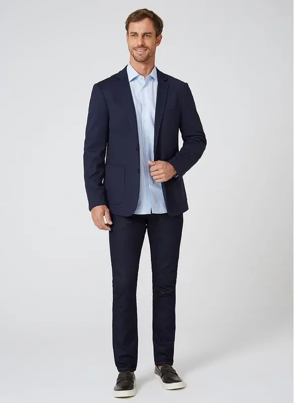 Blazer Malha Textura Dudalina Masculino 54