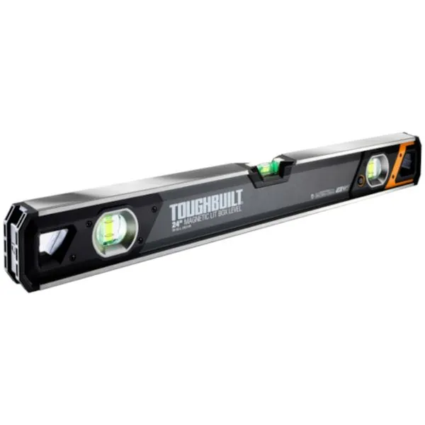Nível De Bolha Magnético com Iluminação De 24" de Precisão TB-H2-L-24LH-M TOUGHBUILT BRASIL