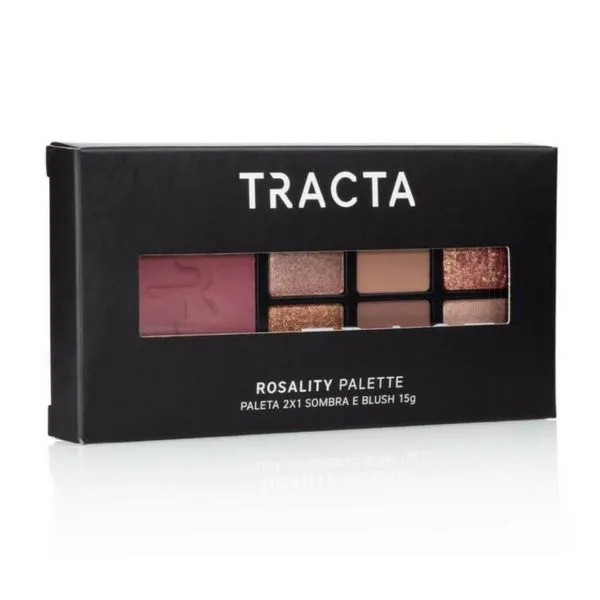 Paleta Tracta Rosality Palette Sombra e Blush 1 Unidade