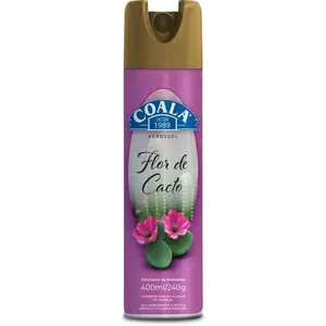 Odorizador de Ambiente Aerossol Flor de Cacto 400ML-240G Coala Odorizador de Ambiente Aerossol Flor de Cacto 400ML Coala