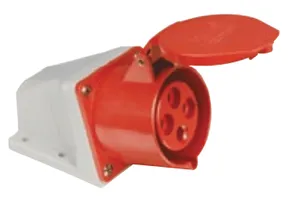 Tomada industrial de sobrepor 4 polos 32A 9H 220V Vermelho TSWD-32P4H9E57 Weg