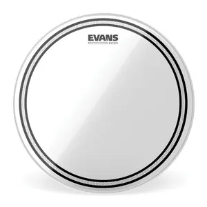Pele para Bateria EC2S TT12EC2S Transparente com Anel de Abafamento SST 12 Polegadas Evans Pele para Bateria EC2S TT12EC2S Transparente SST 12 Polegadas Evans