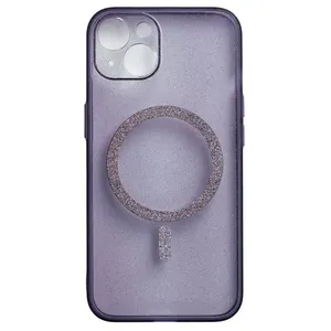 Capinha de Celular IPhone 14 Bibi Cell Lilás Transparente com Glitter (MP)