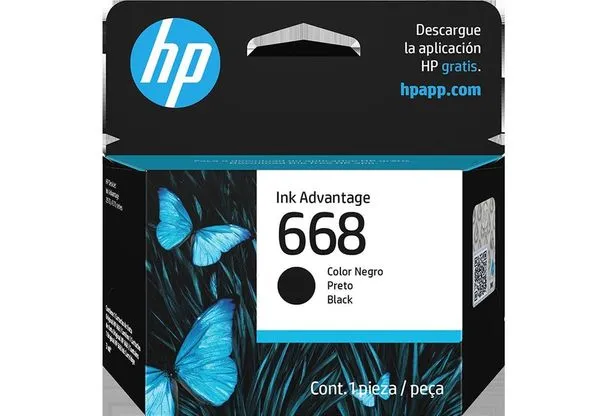 Cartucho Hp 668 (7fp37vl) Preto - 3ml