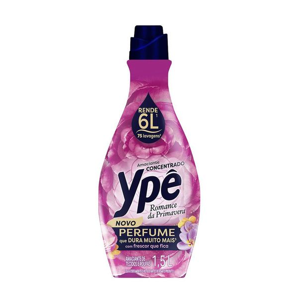 Amaciante Concentrado Ypê Romance da Primavera 1,5 Litro Amaciante Concentrado Ypê Pink 1,5L