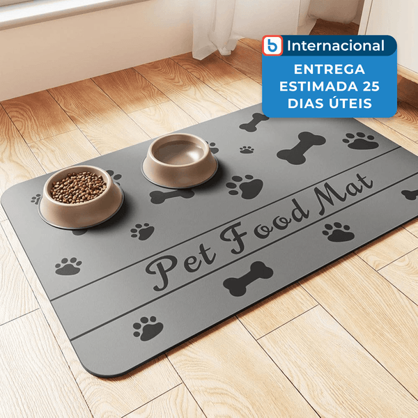 Tapete DK177 Pet 40,6x60,9cm Cinza Escuro A-MBI