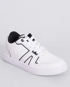 Tênis Infantil Casual Via Vip com Relevo Branco 33