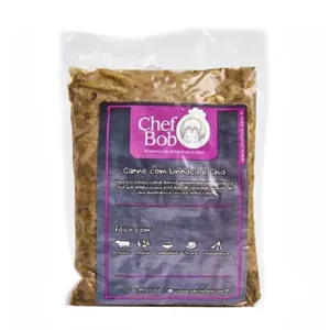 Alimentação Natural Chef Bob para Cães Carne com Linhaça e Chia 350 g