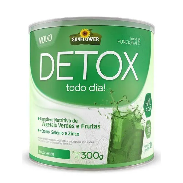 Chá Sunflower Detox Verde 300g