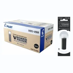 Refil para Marcador de Quadro Branco Pilot V-Board Master com Escrita Suave Caixa 12 Unidades Preto Caixa 12 Unidades Refil Marcador V-board Master (quadro Branco) Pilot Preto