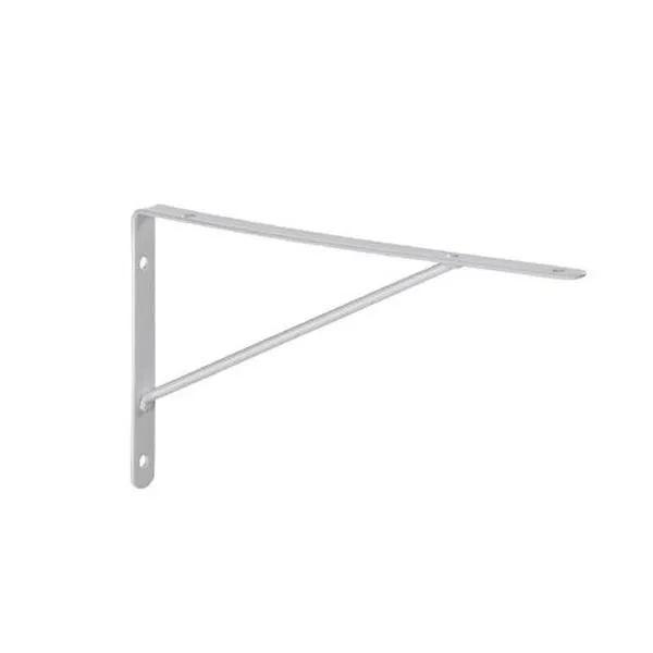 Cantoneira Mão Francesa Leve 20cm para Prateleiras e Estantes Branco Multivisão Cantoneira Mão Francesa Leve 20cm para Prateleira Branco Multivisão