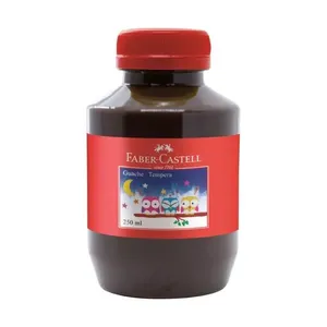 Tinta Guache Escolar Faber-Castell 250ml 1 Unidade para Atividades Artísticas e Educativas Marrom Tinta Guache Escolar Faber-Castell 250ml 1 Unidade para Uso Infantil Marrom