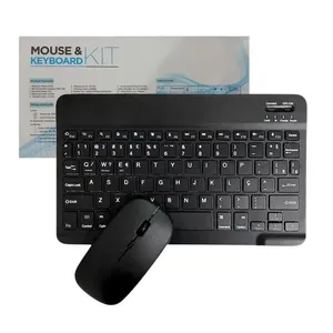 Teclado e Mouse sem Fio Bluetooth TX2382-XF Ultra Fino Portátil Preto Golden Ultra Teclado e Mouse sem Fio Bluetooth TX2382-XF Ultra Fino Preto Golden Ultra