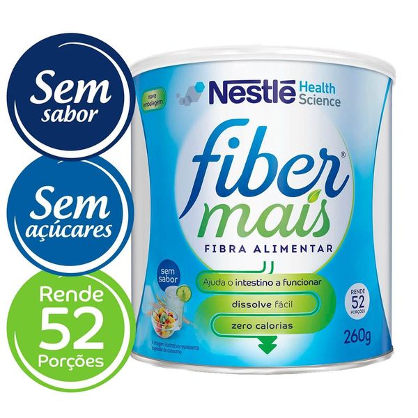 Fiber Mais Sem Sabor Lata 260g