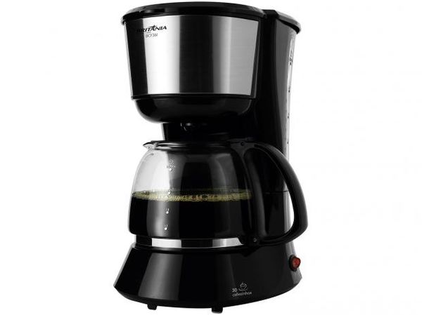 Cafeteira Elétrica 30 Xícaras Britânia BCF36I Preta e Prata 220V