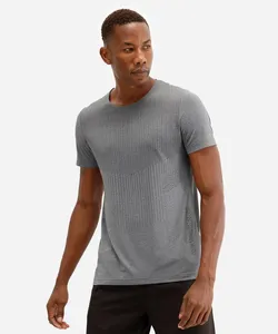 camiseta esportiva slim masculina cinza M