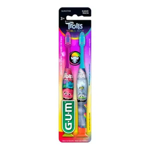 Escova Dental Infantil GUM Trolls 2 Unidades