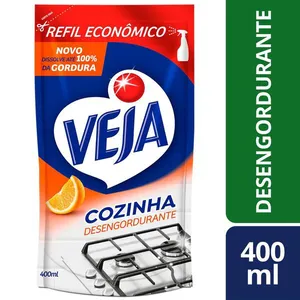 Desengordurante Veja Cozinha Laranja 400ml Refil Econômico