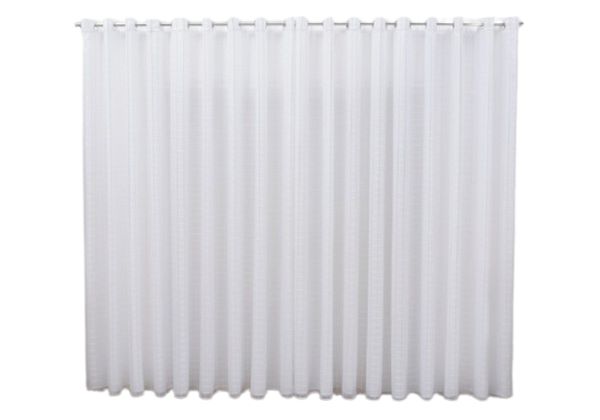 Cortina 3,00x2,50 Sala Quarto Cozinha Voil Blackout Tecido Xadrez Branco