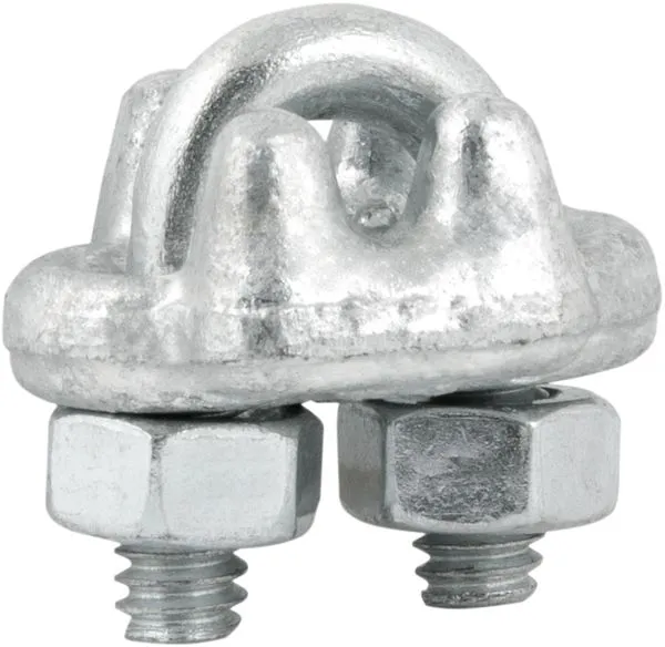 Clips para cabo de aço 1/8" - 3,18 mm pesado encartelado - VONDER PLUS