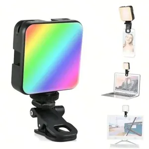 Luz de Vídeo LED Portátil OEM Luz Portatil de Vídeo para Câmera de Celular com Painel de Preenchimento 2700K-5600K Rgb Luz de Vídeo LED Portátil OEM Luz Portatil de Vídeo para Câmera de Celular com Painel
