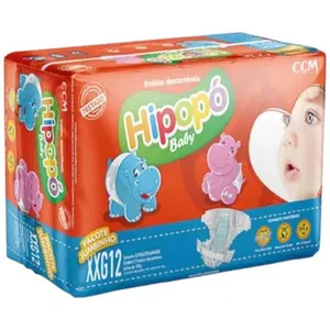 Fralda Hipopo Baby Jumbinho XXG 12 Unidades (MP)