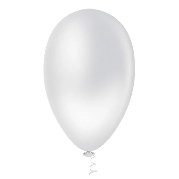 Balão Pic Pic Liso 50 Unidades N° 7'' Branco (MP)