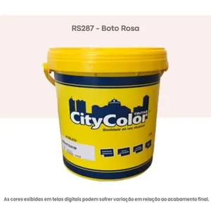 Tinta Acrílica Econômica Fosco Citycolor 3,6L RS287 Boto Rosa (MP)