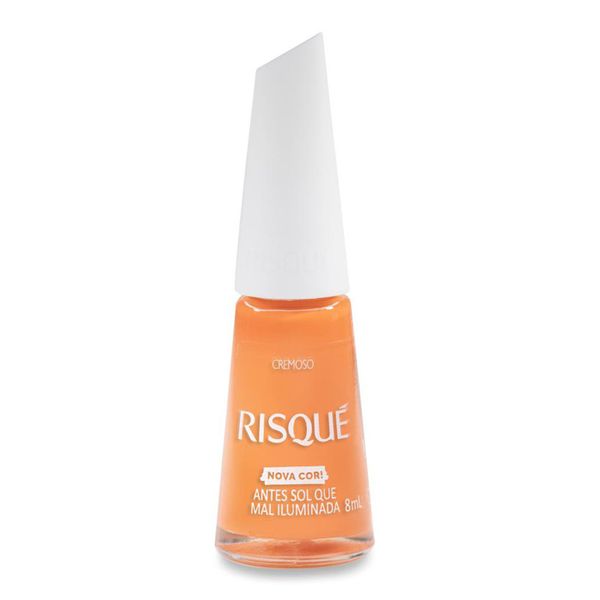 Esmalte Risqué Laranja Antes Sol que Mal Iluminada Cremoso 8ml