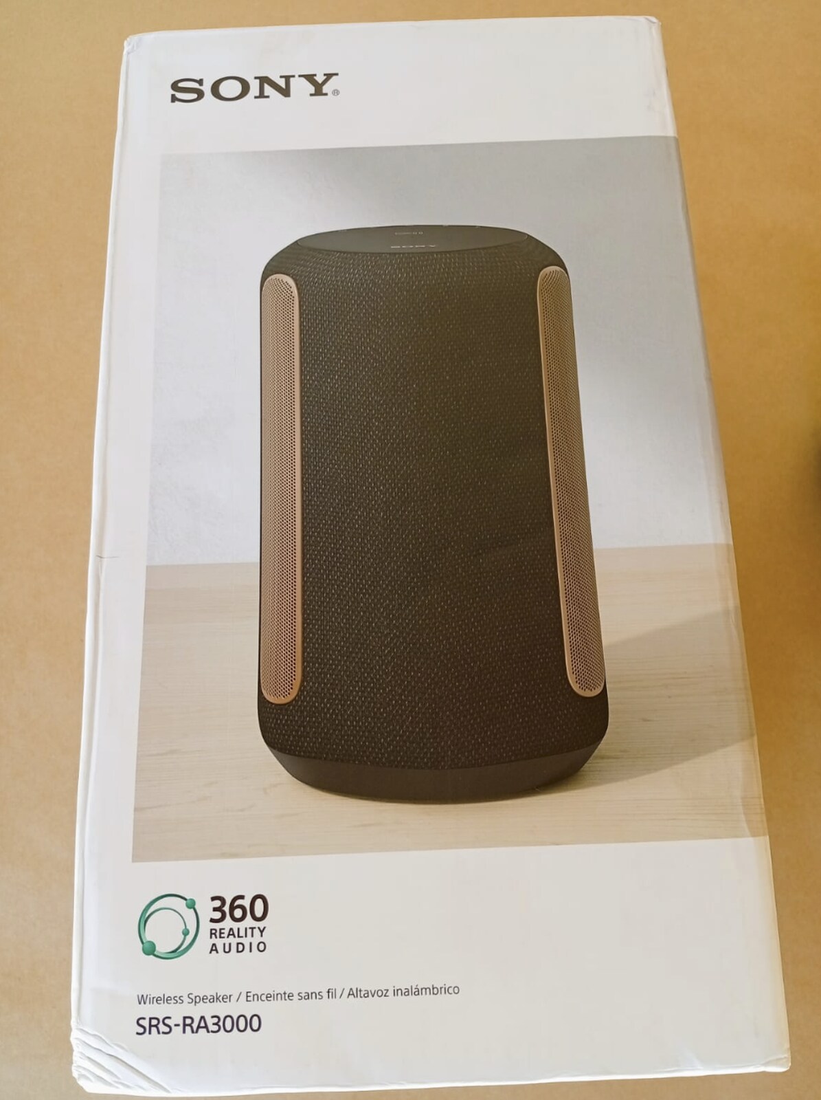 Caixa Aberta ******Caixa Som Premium Sony Srs-ra3000 Wi-Fi, Bluetooth, streaming sem fio ( Sem Bateria )