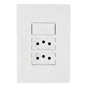 Tomada E Interruptor Simples Ilumi 10A 250V I9 Branco 94203 (MP)