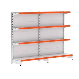 Kit 2 Módulos De Gôndolas Parede 1,37 Fit40 Amapá Expositor Branco