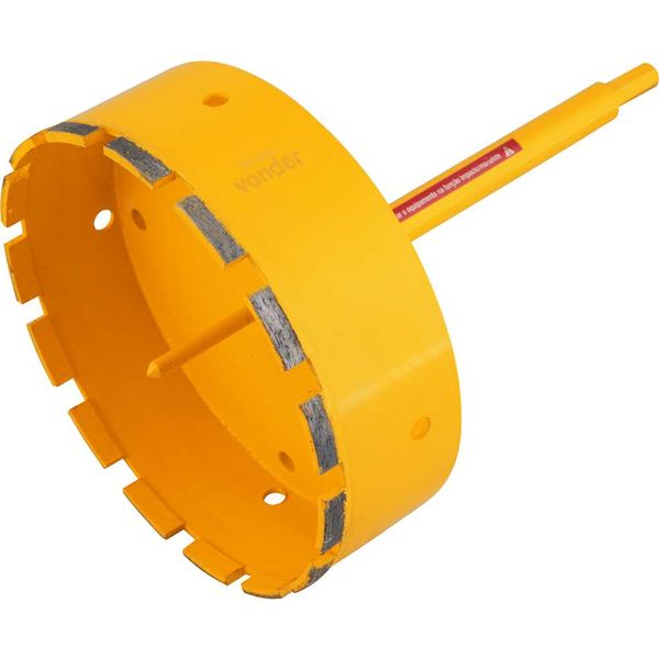 Serra copo diamantada 165 mm com haste VONDER