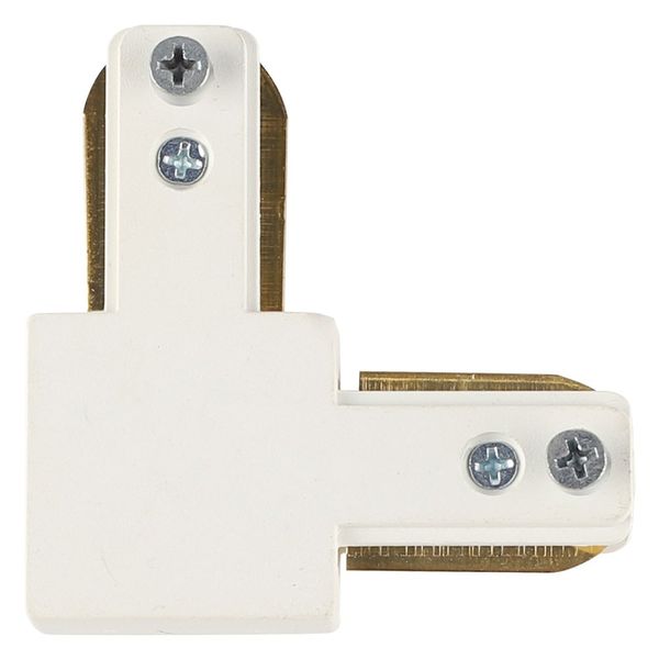 Conector Em L Para Trilhos Slim - Branco Blumenal Iluminação