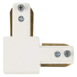 Conector Em L Para Trilhos Slim - Branco Blumenal Iluminação