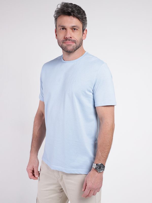 Camiseta Manga Curta Masculina AZUL CLARO GG