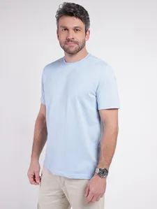 Camiseta Manga Curta Masculina AZUL CLARO G