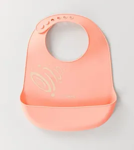 Babador de silicone com Cata-migalhas Rosa Twibex Rosa
